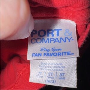 Port and Company Red Kids Short Sleeve Tee